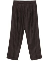 Kaptain Sunshine - 2Pleats Pinstripe-Cuffed Trousers - Lyst