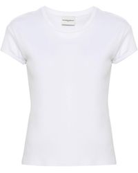 Claudie Pierlot - T-shirt Met Geborduurd Logo - Lyst
