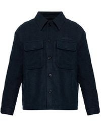 AllSaints - Buttoned Pocketed Shirt Jacket - Lyst