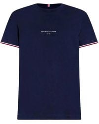 Tommy Hilfiger - Striped-Tipping T-Shirt - Lyst