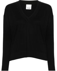 Allude - Fein gerippter Pullover - Lyst