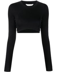 Palm Angels - Fitted Ribbed Long Sleeve Tee - Lyst