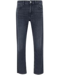 BOSS - Five-Pocket Logo-Patch Jeans - Lyst
