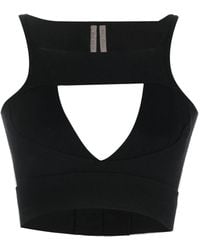 Rick Owens - Top Met Uitgesneden Details - Lyst
