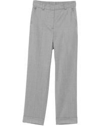 Peserico - Cuffed Straight Trousers - Lyst