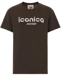 Aniye By - T-Shirt Met Logoprint Met Ronde Hals - Lyst