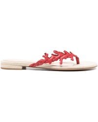 Gianvito Rossi - Ocean Thong-Strap Flat Sandals - Lyst