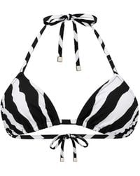 DSquared² - Zebra-Print Bikini Top - Lyst