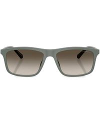 Emporio Armani - Matte Square-Frame Sunglasses - Lyst