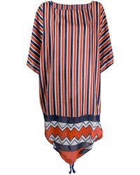 Dolci Follie Gestreepte Kaftan - Rood