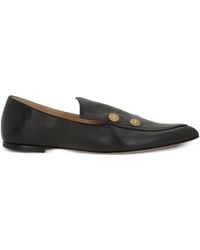 Chloé - Agnes Pointed-Toe Embellished Loafers - Lyst