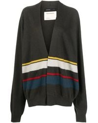 Frenckenberger - Stripe-Pattern Cashmere Cardigan - Lyst