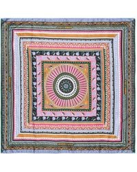 Bimba Y Lola - Fuchsia Concentric Frame Scarf - Lyst