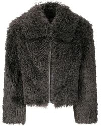 Stand Studio - Short Faux Fur Jacket - Lyst