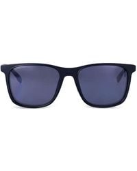 Lacoste - Sonnenbrille Mit Eckigem Gestell - Lyst