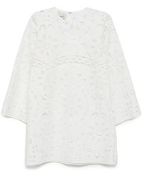 Bambah - Blanca Eyelet Short Tunic Dress - Lyst