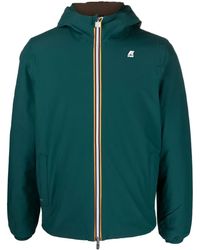 K-Way - Chaqueta con capucha y aplique del logo - Lyst
