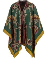 Etro - Capa Con Capucha Y Motivo Floral - Lyst