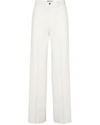 Philipp Plein - Wool Wide-Leg Trousers - Lyst