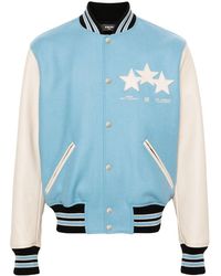 Amiri - Chaqueta Bomber Con Parches De Estrellas - Lyst
