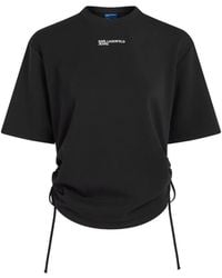 KARL LAGERFELD - Tie T-Shirt - Lyst