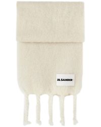 Jil Sander - Mohair Blend Scarf - Lyst
