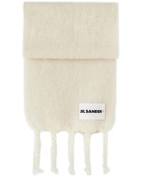 Jil Sander - Mohair Blend Scarf - Lyst