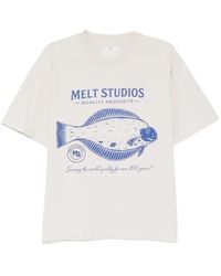 Melt - Fish-Print T-Shirt - Lyst