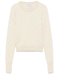 Marine Serre - Pullover Aus Mond-Jacquard - Lyst