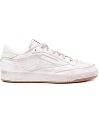 Reebok - Club C 85 Vintage Distressed-Finish Sneakers - Lyst