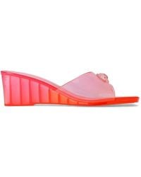 Kurt Geiger - Maddison Eagle-Head Wedge Sandals - Lyst