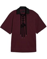 Simone Rocha - Lace-Up Rugby Polo Shirt - Lyst