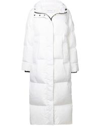 Calvin Klein Abrigo acolchado con cremallera - Blanco