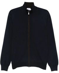 Gran Sasso - Zip-Up Wool Cardigan - Lyst