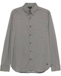 Emporio Armani - Cotton Blend Shirt - Lyst