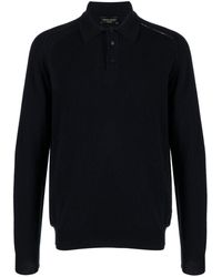 Roberto Collina - Fine-knit Wool-blend Polo Shirt - Lyst