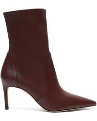 Stuart Weitzman - Stuart Power Pointed-Toe Ankle Boots - Lyst