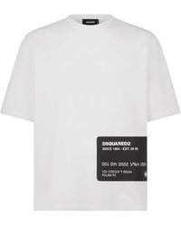 DSquared² - Logo-Print Cotton T-Shirt - Lyst