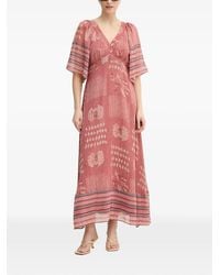 INTROPIA - Ana Flared-Sleeve Maxi Dress - Lyst