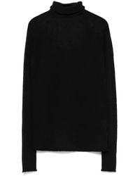 Roberto Collina - Semi-Sheer Wool Turtleneck Sweater - Lyst