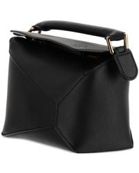 Loewe - Puzzle Edge Mini-Tas Van Kalfsleer Met Handgreep - Lyst