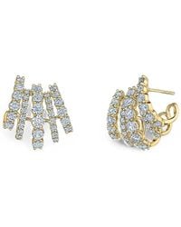 Kwiat - Diamond Five-Row Cuff Earrings - Lyst