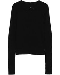 Rick Owens - Long-Sleeve Round-Neck Top - Lyst