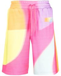 Moschino - Short De Sport À Imprimé Arc-En-Ciel - Lyst