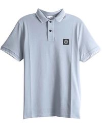 Stone Island - Polo En Coton Biologique Piqué Avec Stretch (2200010) - Lyst