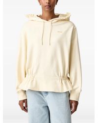 Stine Goya - Ruffled Drawstring Hoodie - Lyst