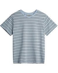 Minimum - Lilou Striped Cotton T-Shirt - Lyst