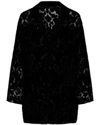 Gucci - Floral Devoré Velour Shirt - Lyst