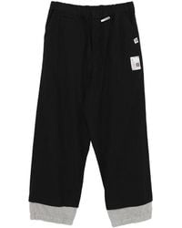 Maison Mihara Yasuhiro - Layered Wool Trousers - Lyst