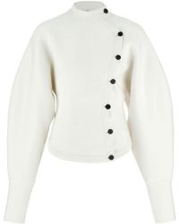 Ferragamo - Asymmetric Knitted Jacket - Lyst